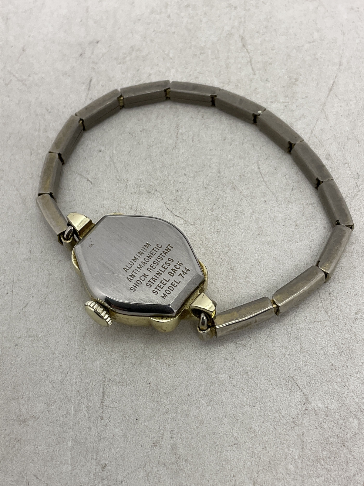 Vintage Westclox Goldtone Swiss Made Wrist Watch 