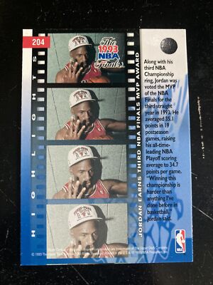 1993 Upper Deck Michael Jordan NBA Finals MVP