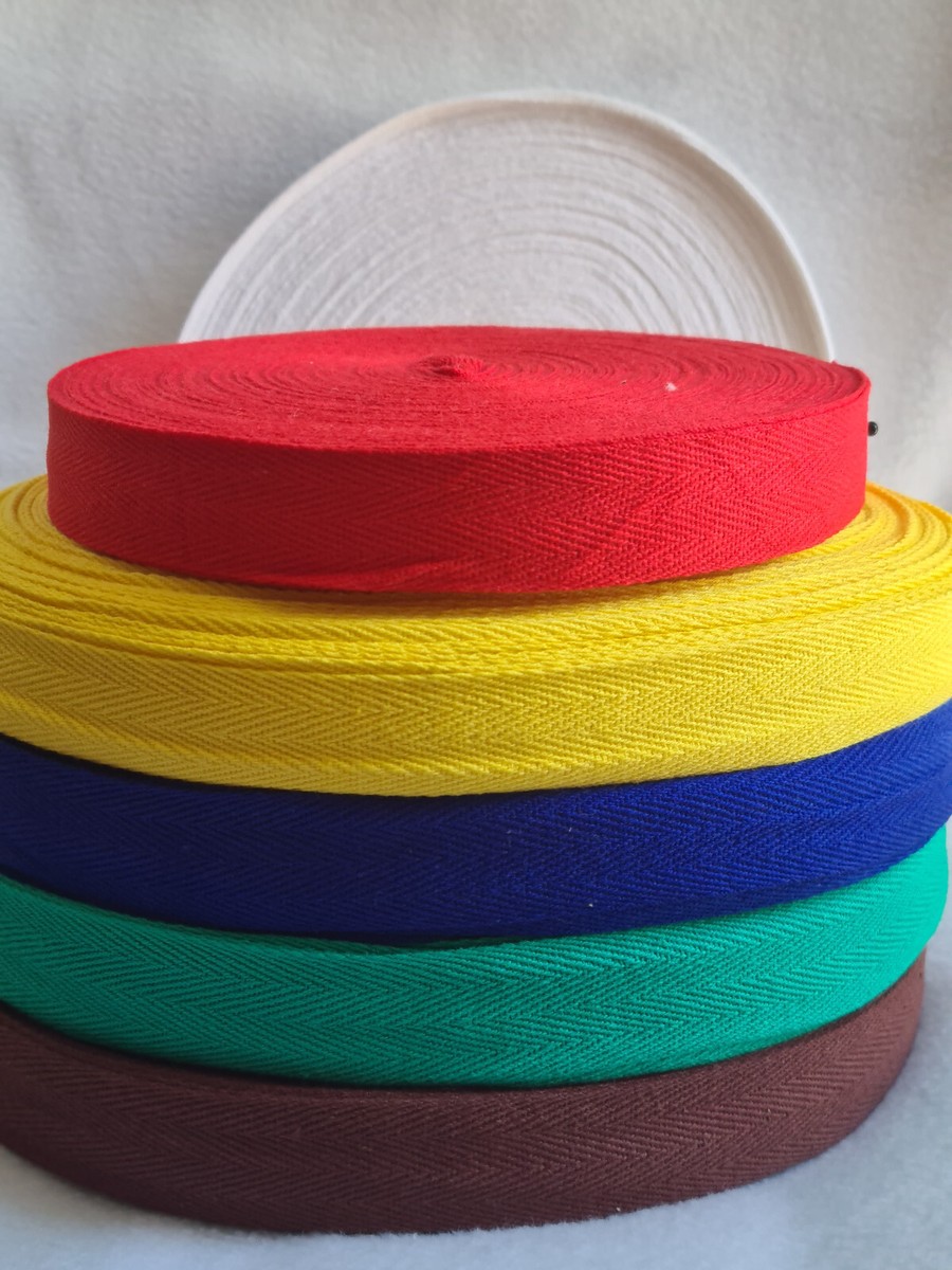 Cotton Blend Binding Apron Herringbone Twill Webbing Tape Sew Strap All Widths E - Foto 3