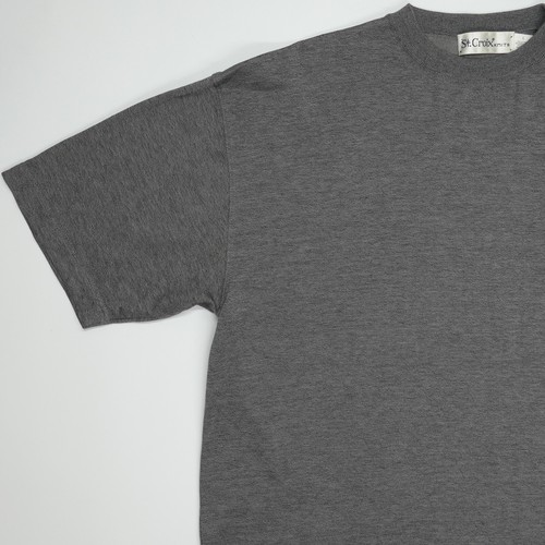 St. Croix Knits Short Sleeve T Shirt Large Mens Gray Casual Luxury Made in USA - Picture 5 of 11