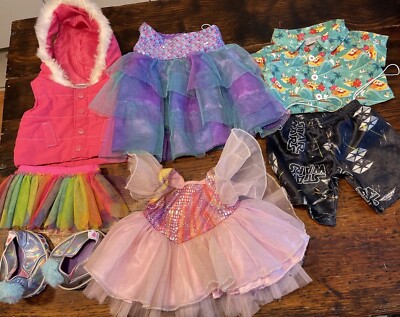 Build a bear Workshop Boy Girl  Doll Clothes Dress Vest Shoes B. A. B. Lot 7
