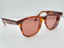 Vintage All Rays 013-11 Tortoise Oval Horn-Rimmed Sunglasses France FRAMES ONLY