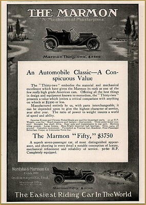 1909 c Nordyke & Marmon Co Thirty Two Krupp Bosch Hess Bright Factory Print Ad