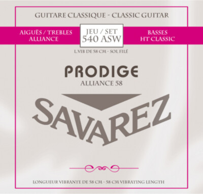 Savarez 540ASW Prodige Alliance 58, Carbonsaiten für 3/4 oder 7/8 Gitarre