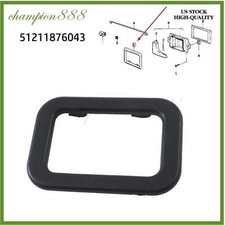 1pcs Interior Door Handle Cover Trim Bezel For BMW E30 E28/E24 51211876043 2.5L