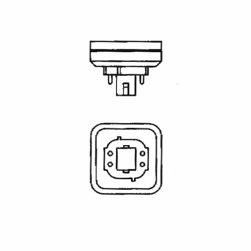 Bulbrite CF18T835/E 18W Dimmable Triple 4-PIN 835K CFL Light Bulb Neutral White - Image 2 of 2