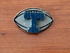 VINTAGE Tennessee Collage Football Wood Pinback Button Pin — photo 2