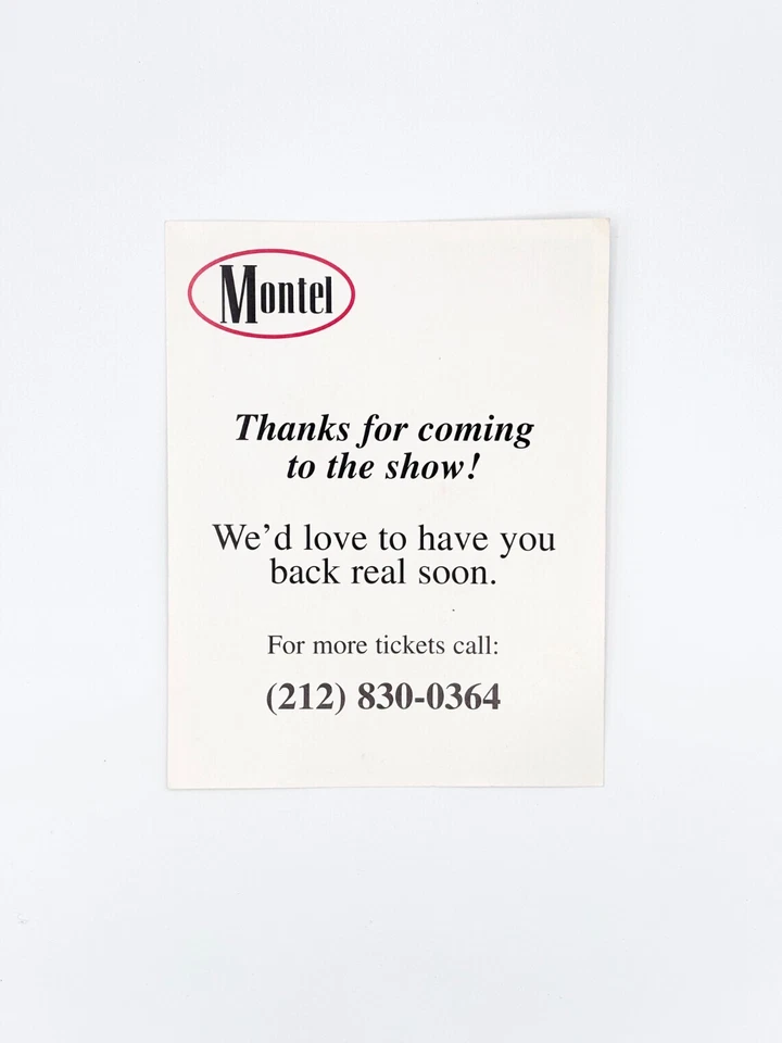 Autographed Montel Williams TV Show Audience Thank You Card Photograph 6.5"X5" - Image 2 of 2