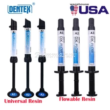 Dentex Dental Univers Light Cure Composite Resin A1/A2/A3/Medium Flowable Resin 