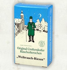 Original Crottendorfer Räucherkerzen Weihrauch-Riesen 4 Stück 
