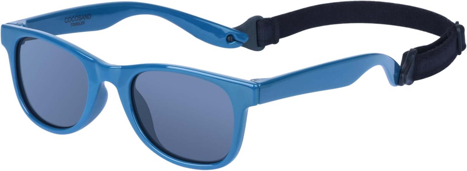 Durable Kids Polarized Sunglasses with Adjustable Strap Flexible Frame and Soft Silicone Nose Pads for Comfort and Protection