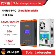 PowMr MPPT 60A Solar Laderegler PV 160Vdc 12V 24V 36V 48V Regler LCD-Display