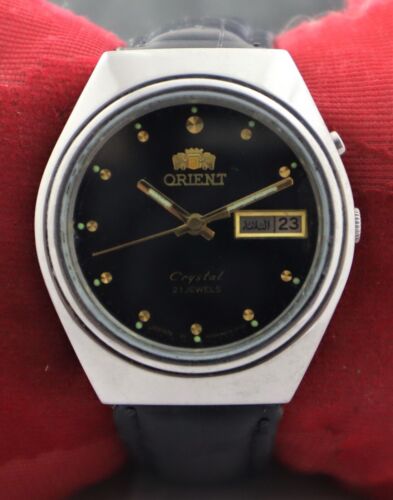 Vintage Orient Automatic 21J Day/Date Good Condition Men Watch All Working - Picture 1 of 9