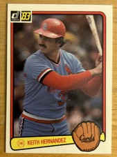 1983 Donruss Keith Hernandez Baseball Card #152 Cardinals 1B High-Grade NM O/C
