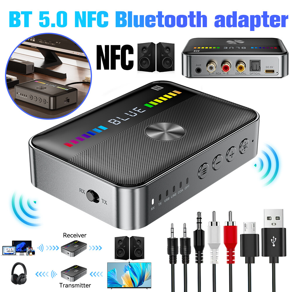 Bluetooth 5.1 Audio Adapter Mit NFC - HiFi Stereo Receiver Sender Für Heim-Anlagen