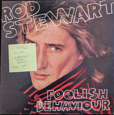 Rod Stewart Foolish Behaviour Vinyl Record VG+/VG RVLP 11 1980
