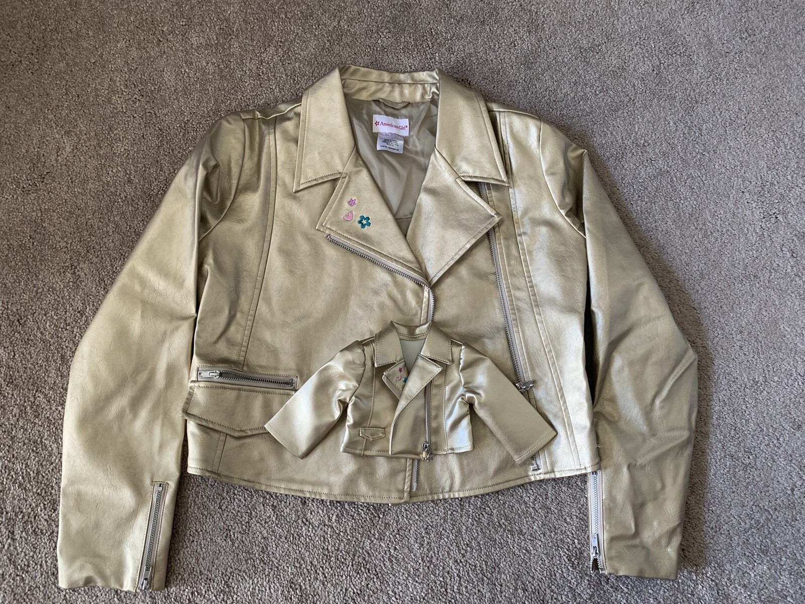 Chaqueta dorada American Girl: Go Moro (a juego para niña y muñeca)