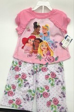 Disney Girls' Princess 2-Piece Snug-Fit  Pajamas Set Size 4t