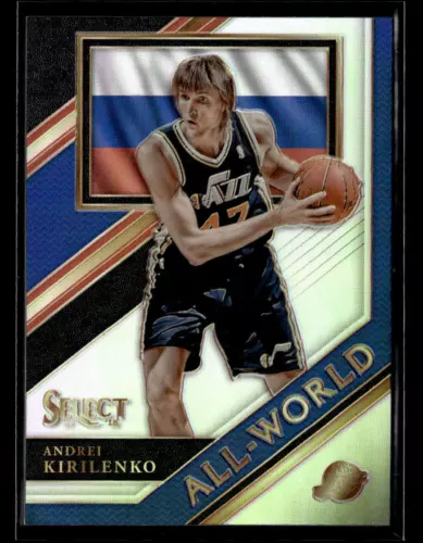Andrei Kirilenko 2017-18 Panini Select #AW-6 All-World Silver Utah Jazz