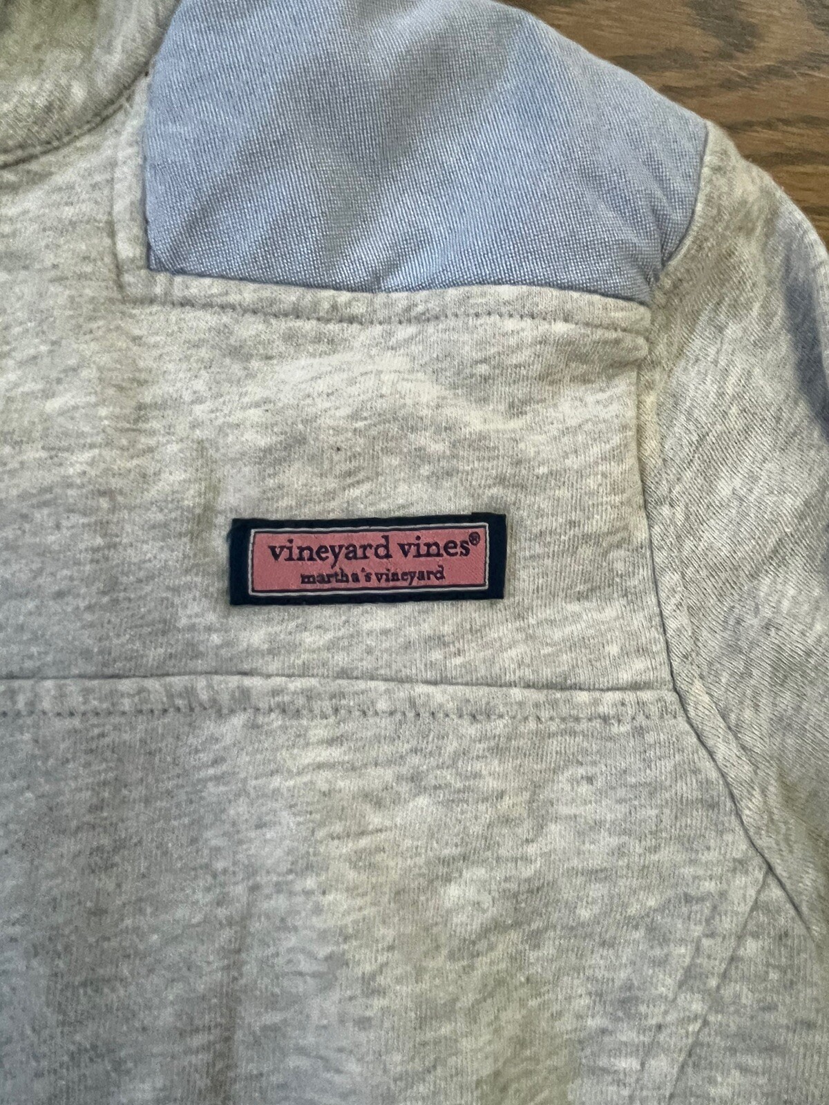 Vineyard Vines Solid Gray  Quarter Zip Pullover S… - image 3