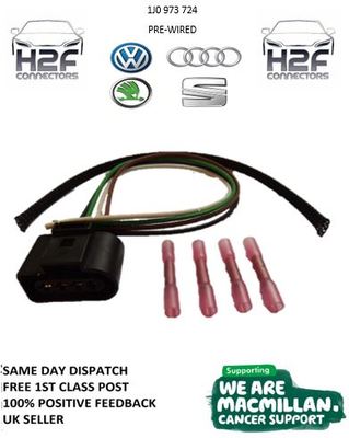Bobina de ignición VW Conector Plug 1J0973724 Gratis 1st Class Post