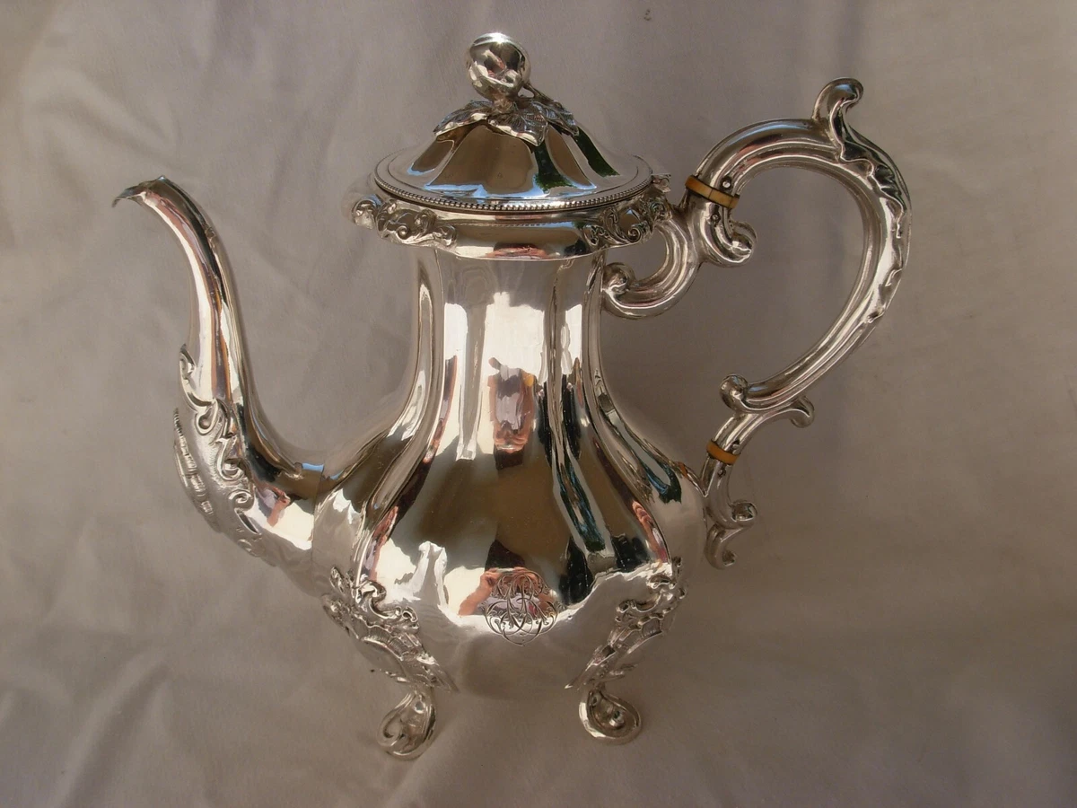 Antique silver teapots best sale ebay