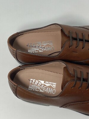 $795 Salvatore Ferragamo Riley Radica Pebbled Cap Toe  display picture 2