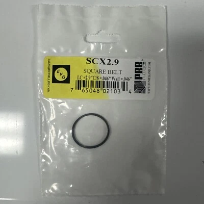PROJECTOR RECORDER BELT PRB SCX 2.9 Square Cut Belt for VCR, Cassette, CD Drive or DVD Drive SCX2.9