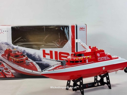 RC Water Spray Speed Boat H160 - 20KM/H Fire Rescue Toy for Kids - Picture 5 of 20