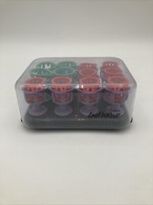 Clairol Lock N Roll Hot Hair Curlers Rollers Pageant 24 Spoolies BT-3 Tested