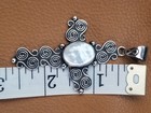 Silver Cross Pendant With Mother of Pearl Made in Mexico  — photo 2