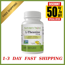 L-Theanine 200MG 120 Vegetarian Capsules Stress Relief Focus Calm