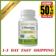 L-Theanine 200MG 120 Vegetarian Capsules Stress Relief Focus Calm