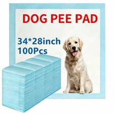 100 Pack Dog Pee Pads 34x28in 6 Layer Leak Proof Training Pads