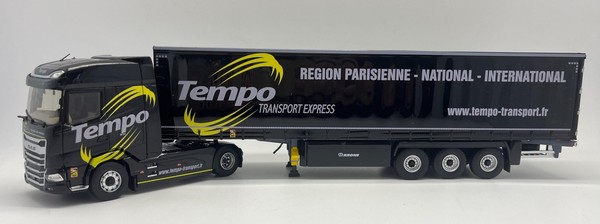 Eligor - Daf Xg 4X2 Mit Tautliner AnhäNger 3 Achsen - Transport Tempo - 1/43 ...-image