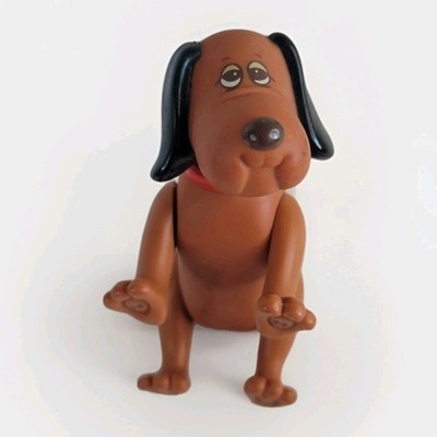 Vintage 1986 Pound Puppies Dog Figure Tonka 80s Toy Brown