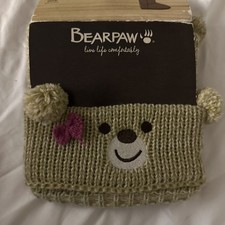 NEW BearPaw Boot Cuffs BEAR PRINT BROWN CUTE GIRLY ONE SIZE FITS MOST US SELLER