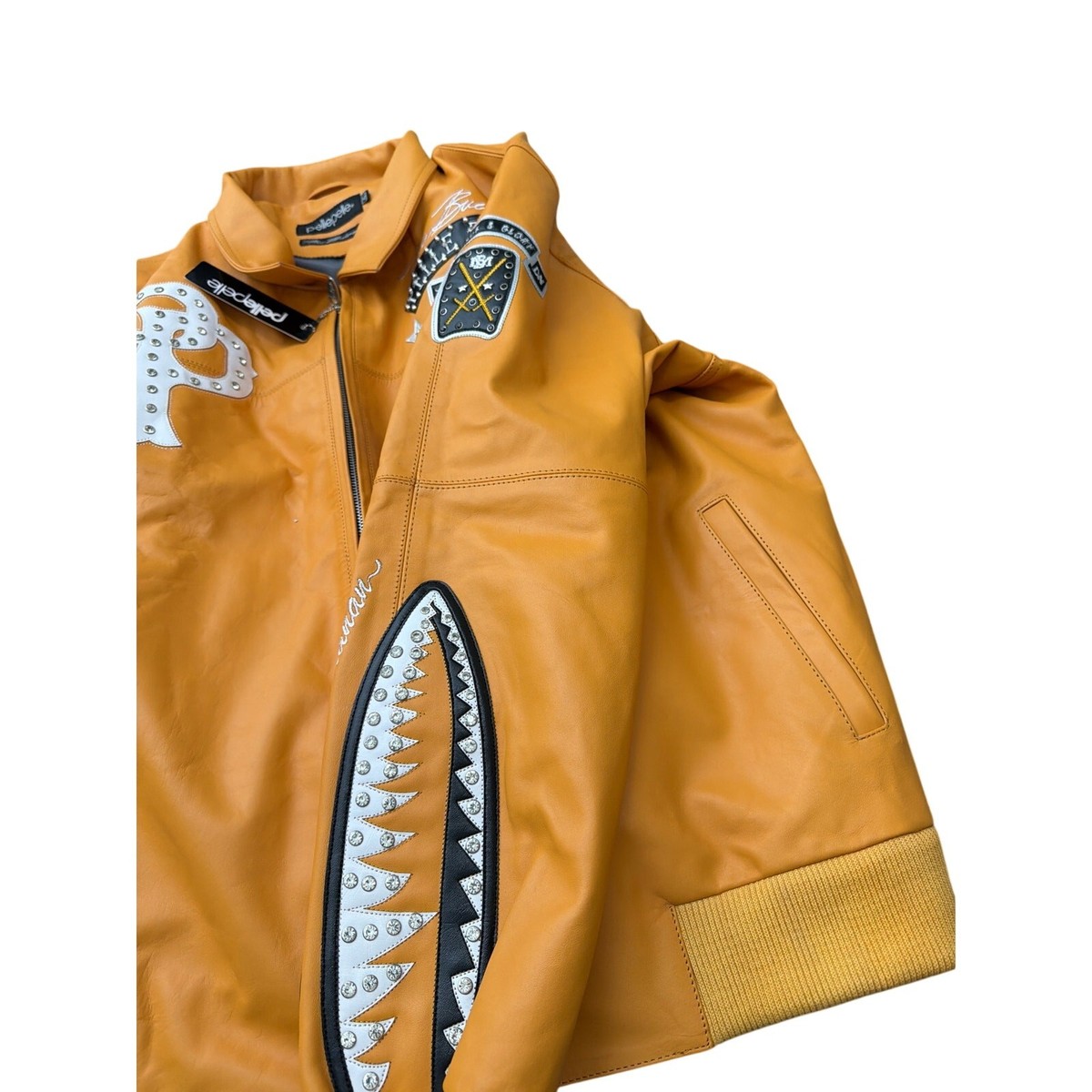 Pelle Pelle American Bruiser 100% Leather Plush Jacket Size XL New 