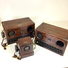 Vintage Dictograph Intercom System Lot 2 Master Stations + Sub Station NY 1930s