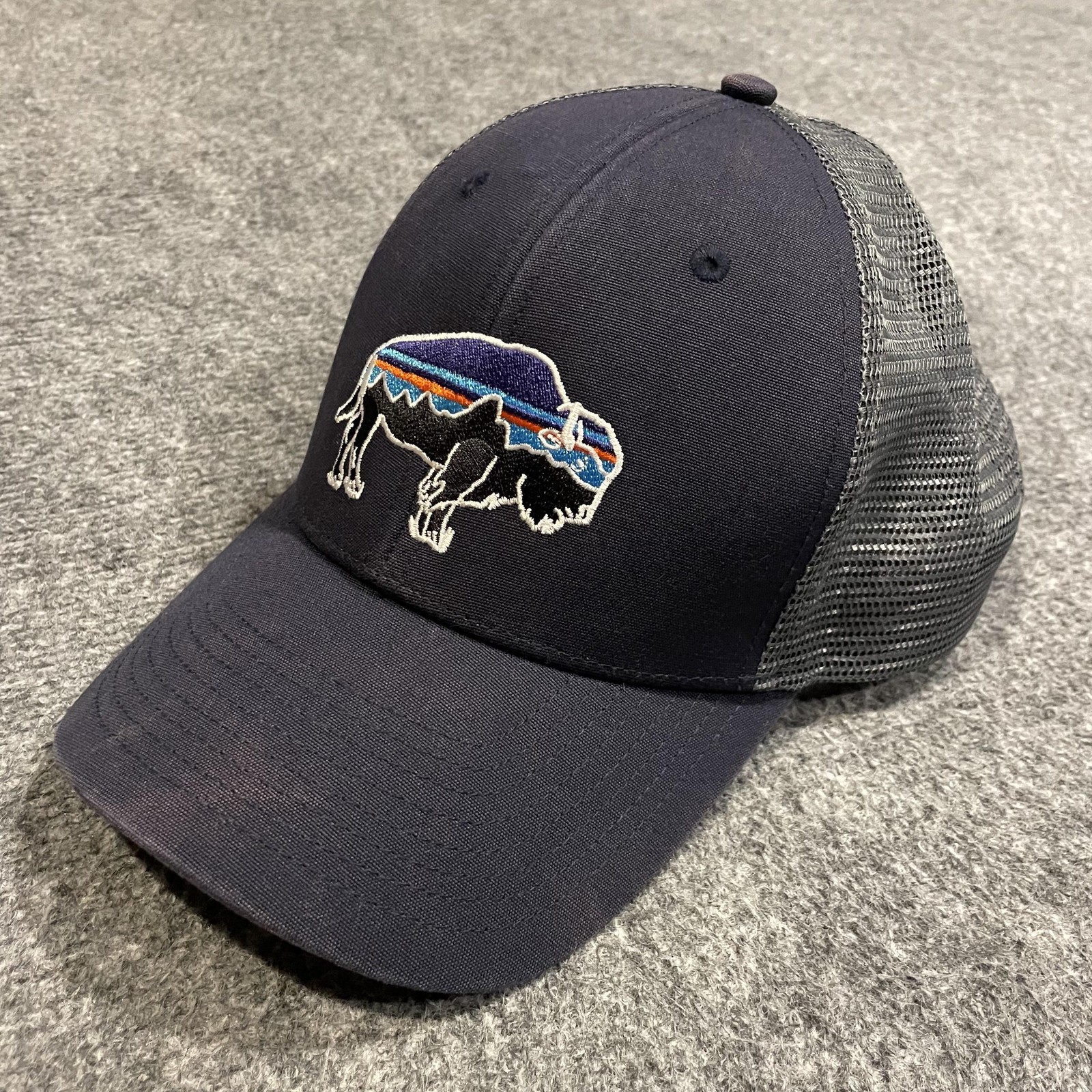 Snap Back One Size Blue Mesh Trucker