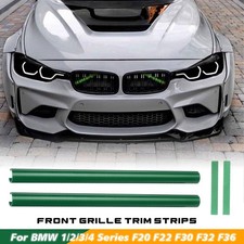 2X Kühlergrill Zierleisten Rohr V Strebe Für BMW 1 2 3 4 Series F20 F22 F30 Grün