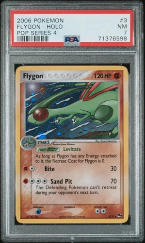 FLYGON HOLO 3 POP 4 POKEMON PSA 7