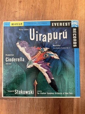 Villa-Lobos Uirapuru Prokofiev Cinderella Everest LP Vinyl Mono Stokowski 1959