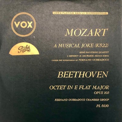 Wolfgang Amadeus Mozart / René Bas String Quartet , Under The Supervision Of Fe
