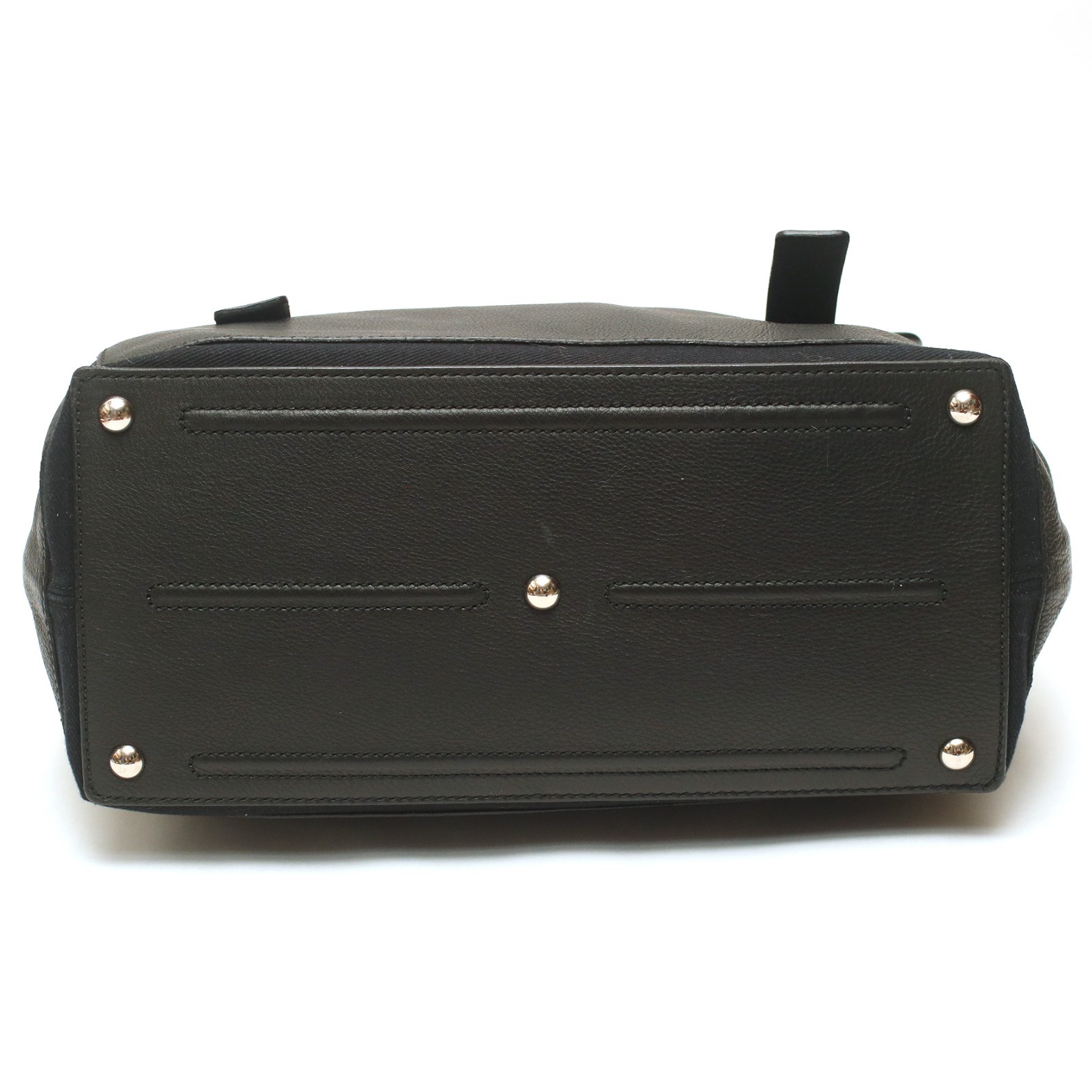 Borsa a tracolla Yves Saint Laurent YSL M Two nera pelle pieno fiore manico superiore