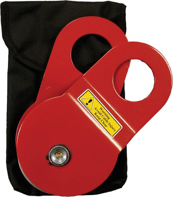W319 Snatch Block 13.5 Ton Capacity with Grease & Storage Bag - Red