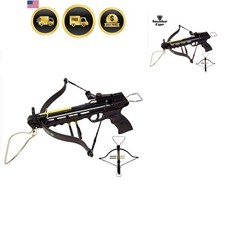 Crossbow Tactical Pistol Self Cocking 80 lbs 225 FPS Hunting Archery