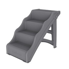 Dog Stairs Flexi-Step, Foldable Dog Steps with 4-Step Design and Non-Slip Treads