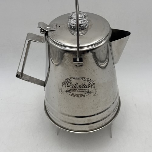 GSI Outdoors Glacier Stainless Steel 14-Cup Percolator Stainless Steel EUC