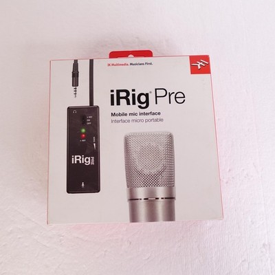 IK Multimedia iRig Pre Mobile XLR Mic Interface iPhone iPad Android Mac